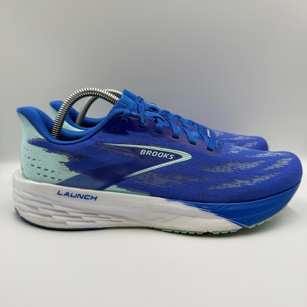 Brooks Launch 9 Blue White Running Shoes Sneakers Men's Size 9.5